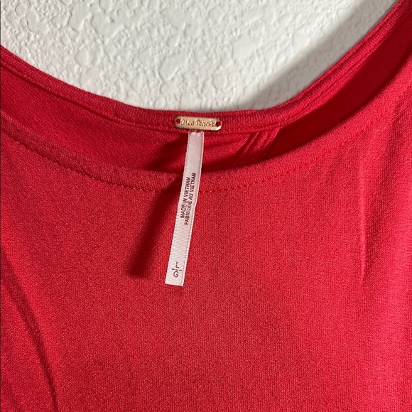 Free People NWT Lakeside Midi Dress Bella Rose Pink  Side Slit Open Back Large - Picture 6 of 10